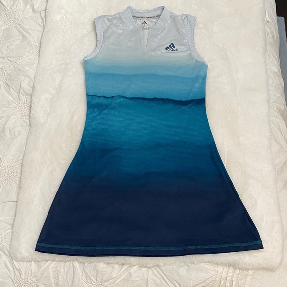Adidas Gradient Blue Sleeveless Coverup/Dress - Picture 1 of 12